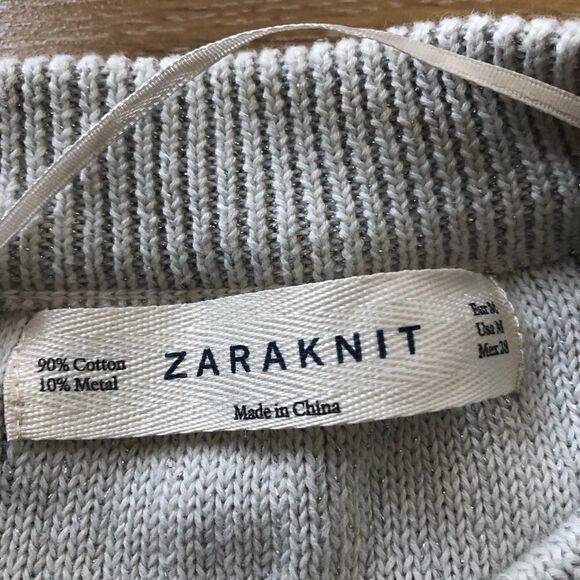 Zara Grey and Silver Tunic Sweater Dress - Picture 5 of 5